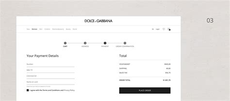 dolce gabbana order status